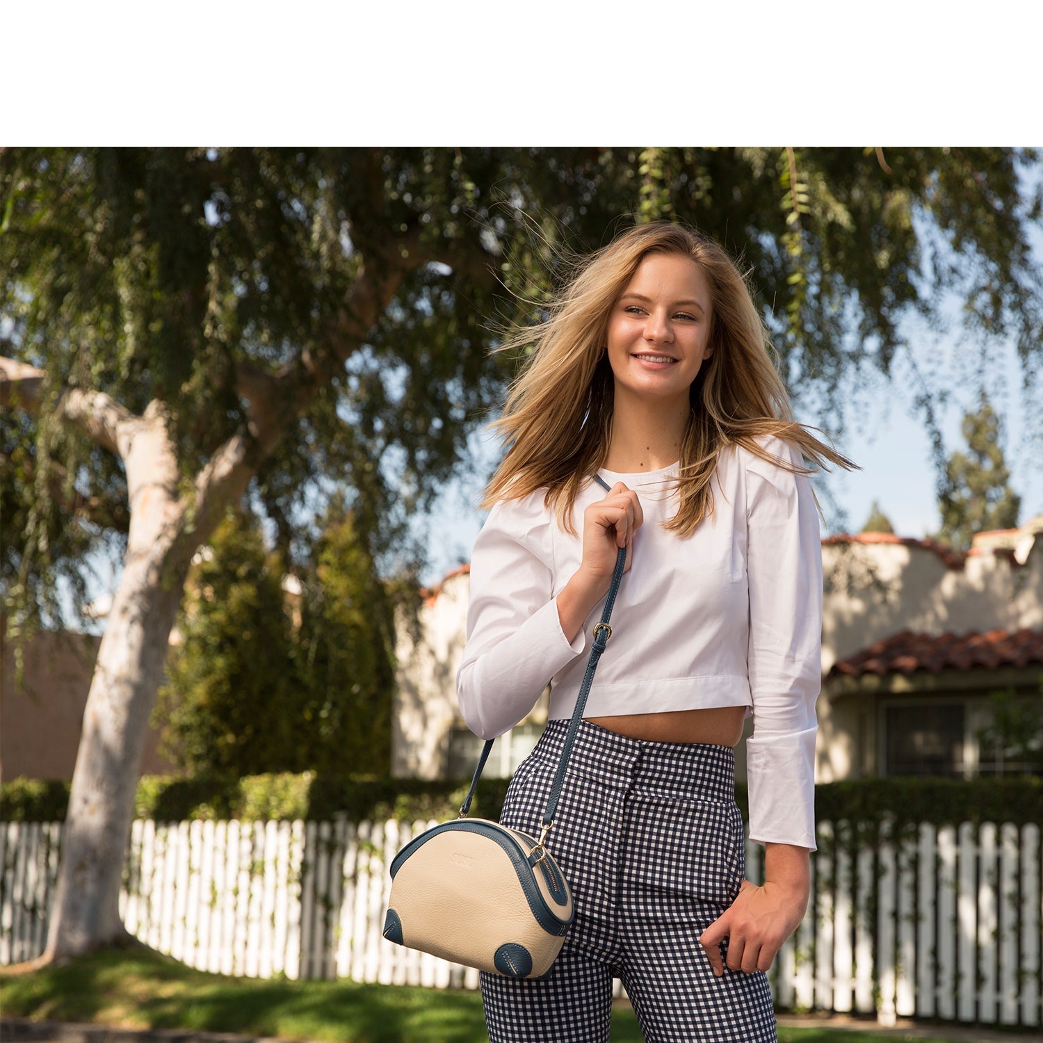 Coco Ivory Leather Crossbody Bag