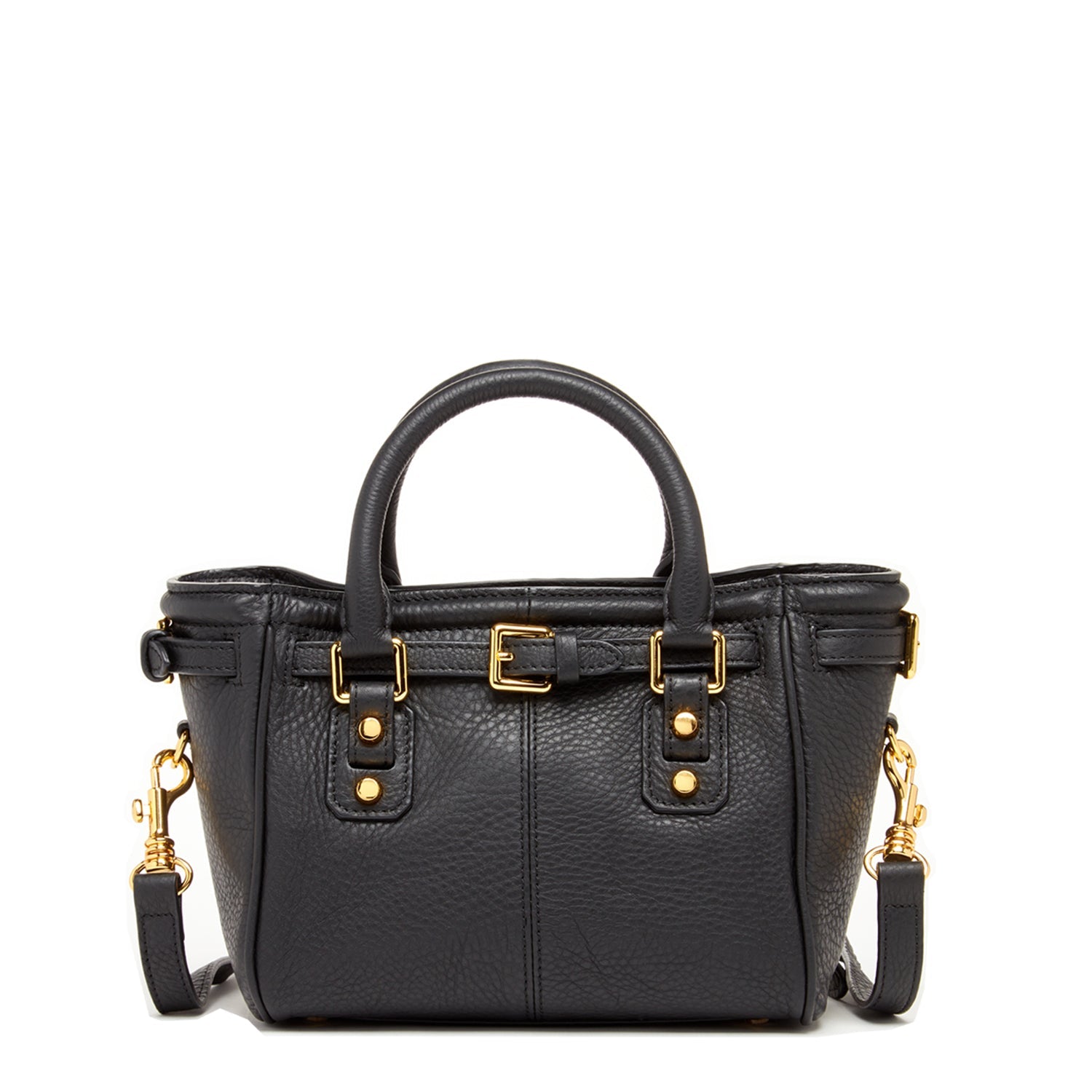 SUSU Top Handle Leather Satchel Bag Black Purse Crossbody Bag for Women