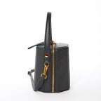 SUSU Black Purse Leather Bucket Bag Small Crossbody Purse Women's Handbag
