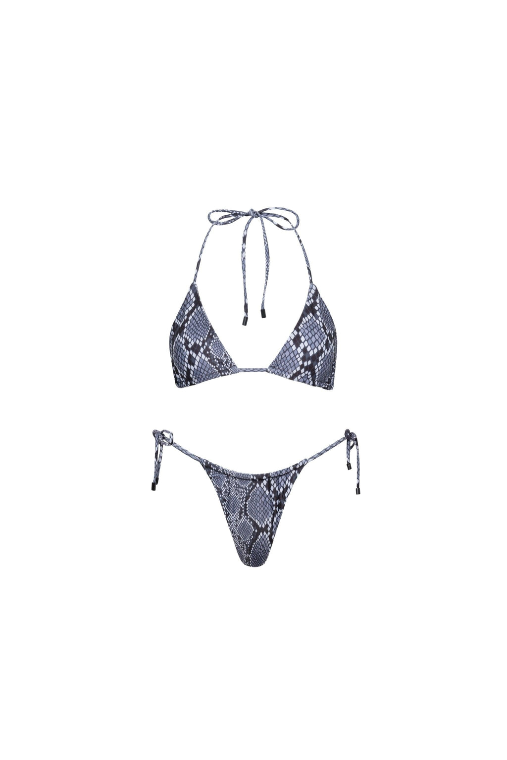 Waikiki Triangle String Bikini Set Snake