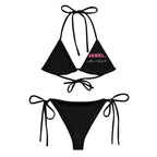 All-over print recycled string bikini