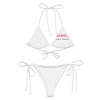All-over print recycled string bikini