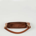 SUSU Leather Baguette Bag Brown Purse 90s Small  Shoulder Bag Y2K  Underarm Bag Trendy Handbag